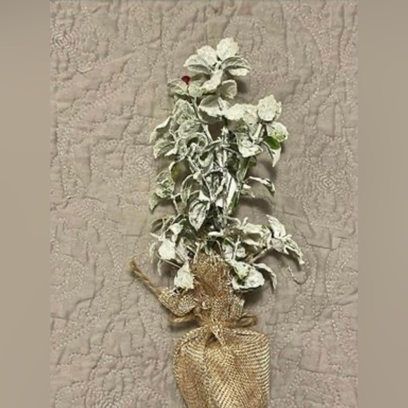 *Frosty Leaves Mini Artificial Tree 10” - Picture 9 of 9